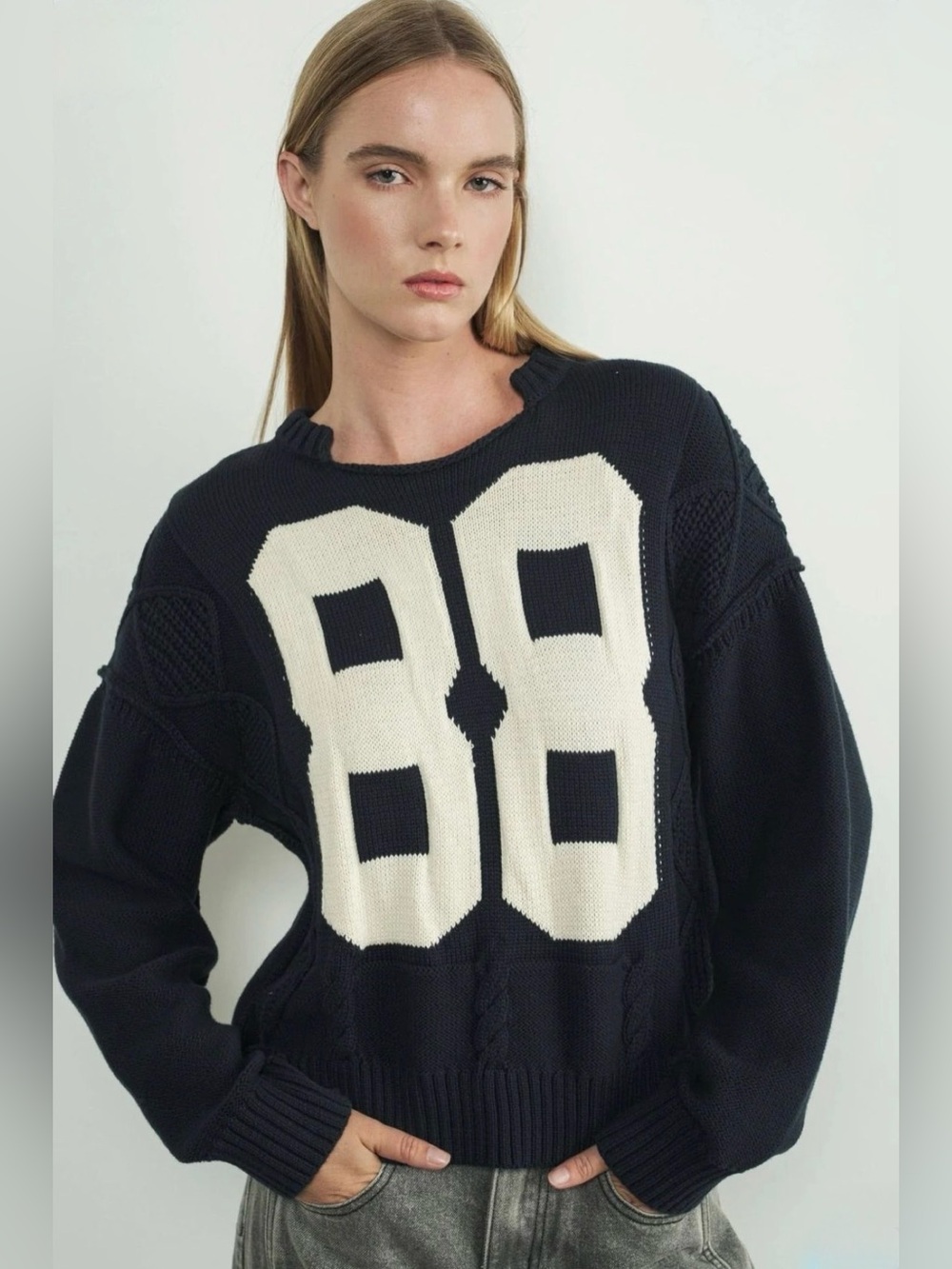 Navy Blue Bohme sweater